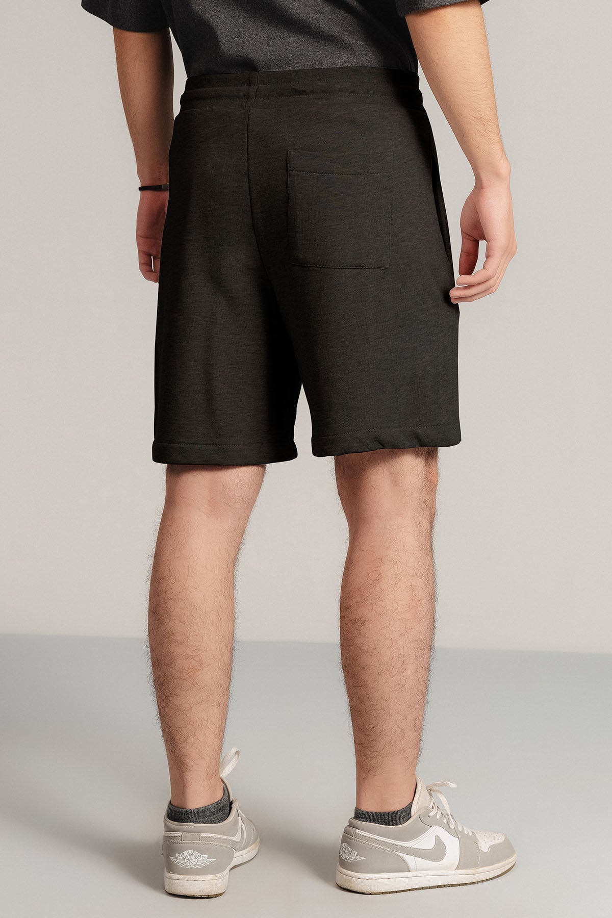 CASUAL DRAWSTRING TERRY SHORTS