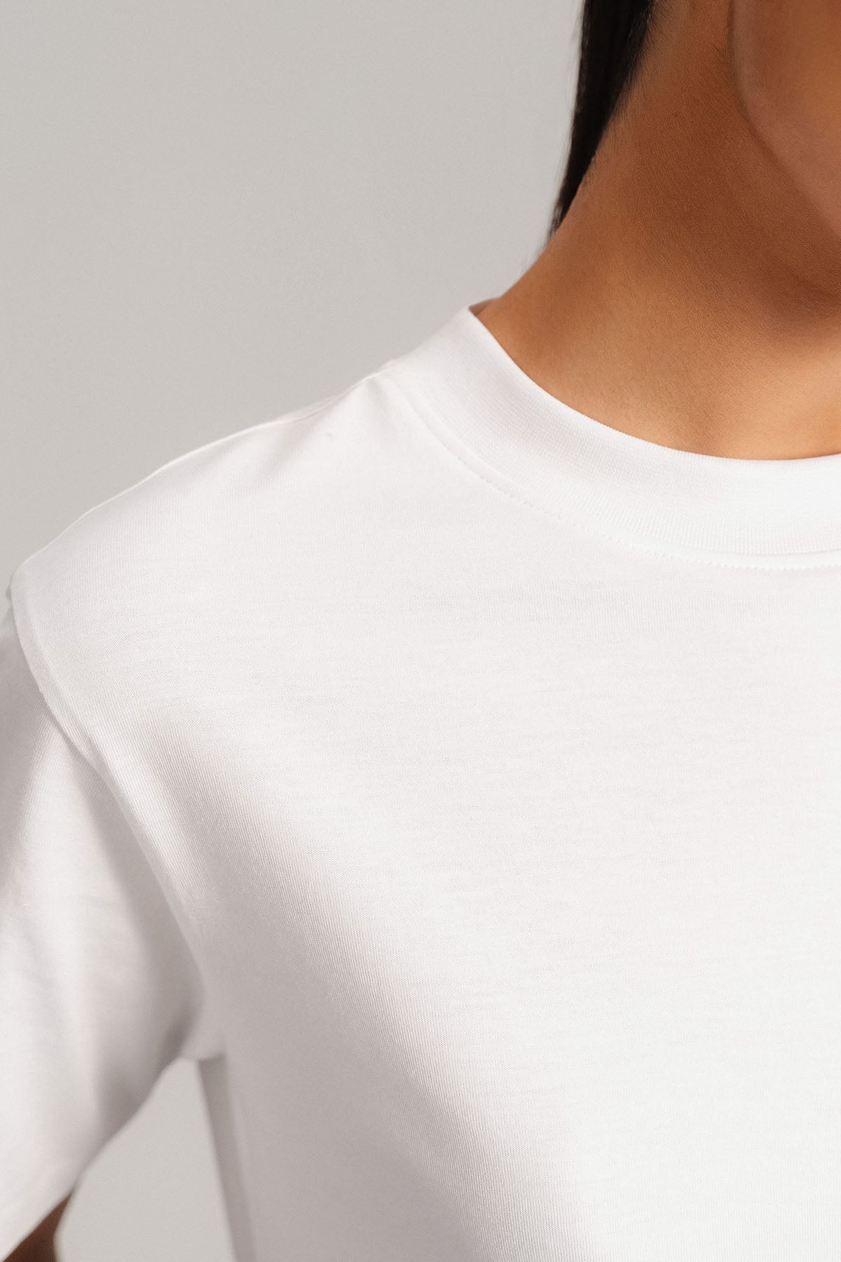 CROPPED T-SHIRT SUPIMA COTTON