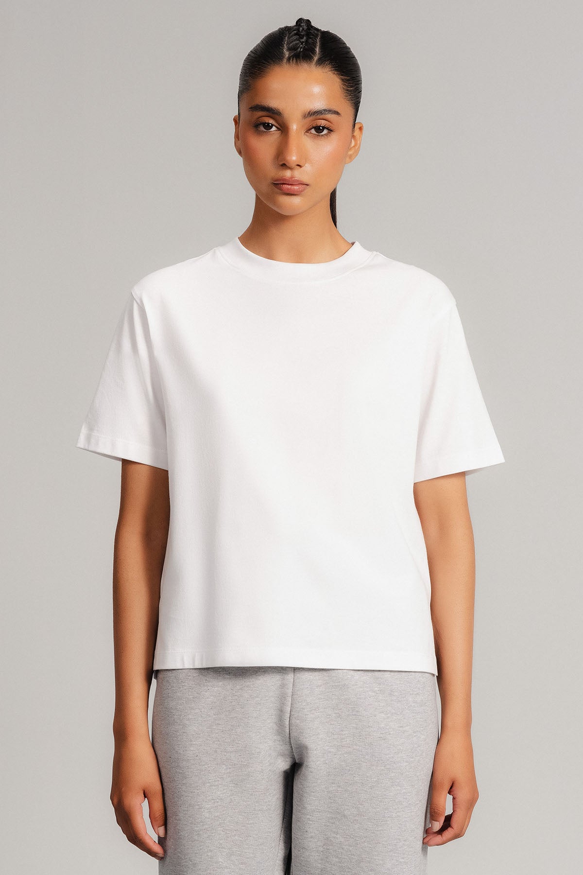 CROPPED T-SHIRT SUPIMA COTTON