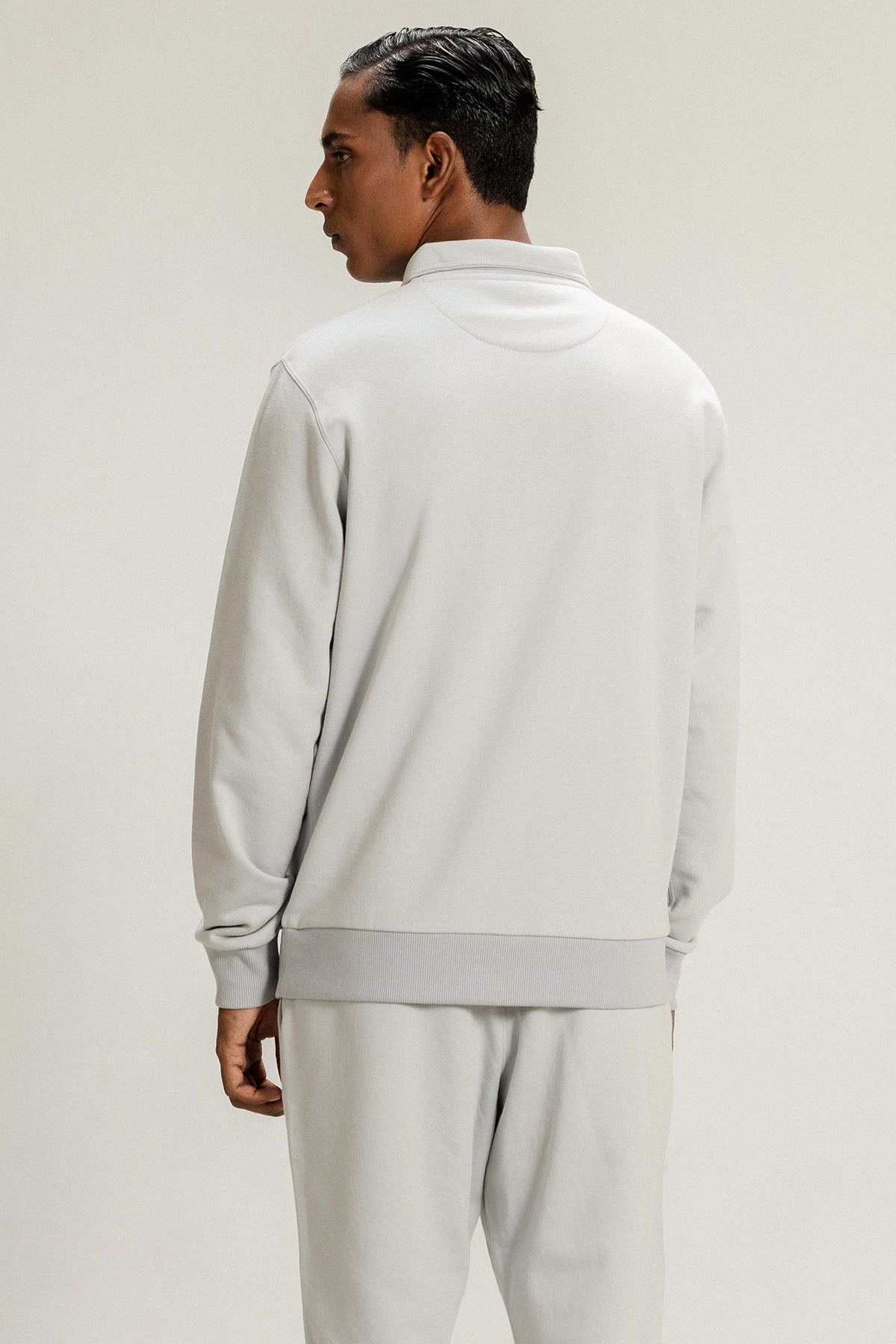 HALF ZIP SWEATSHIRT - PIMA FLEECE