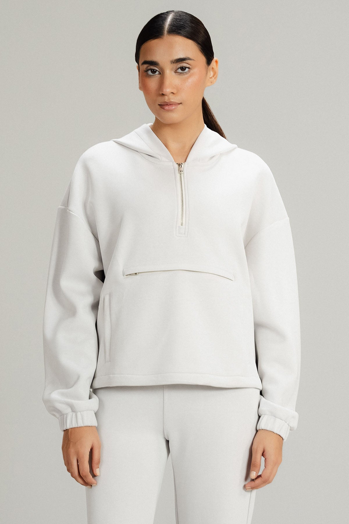 HALF ZIP PULLOVER HOODIE CLOUDLUX