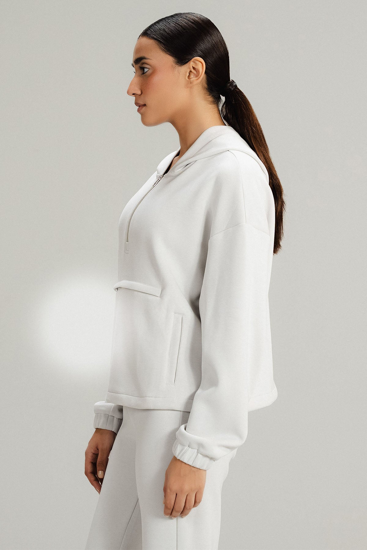 HALF ZIP PULLOVER HOODIE CLOUDLUX