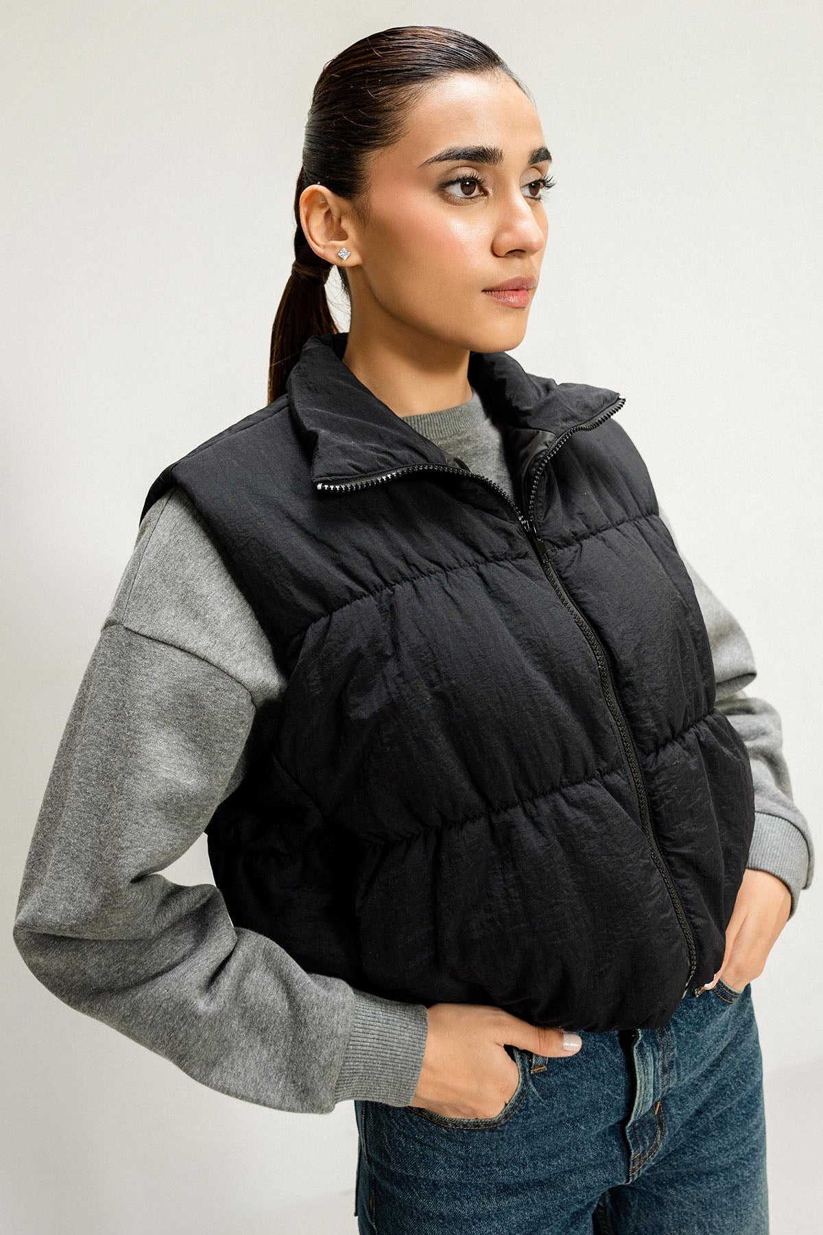 CROPPED PUFFER JACKET