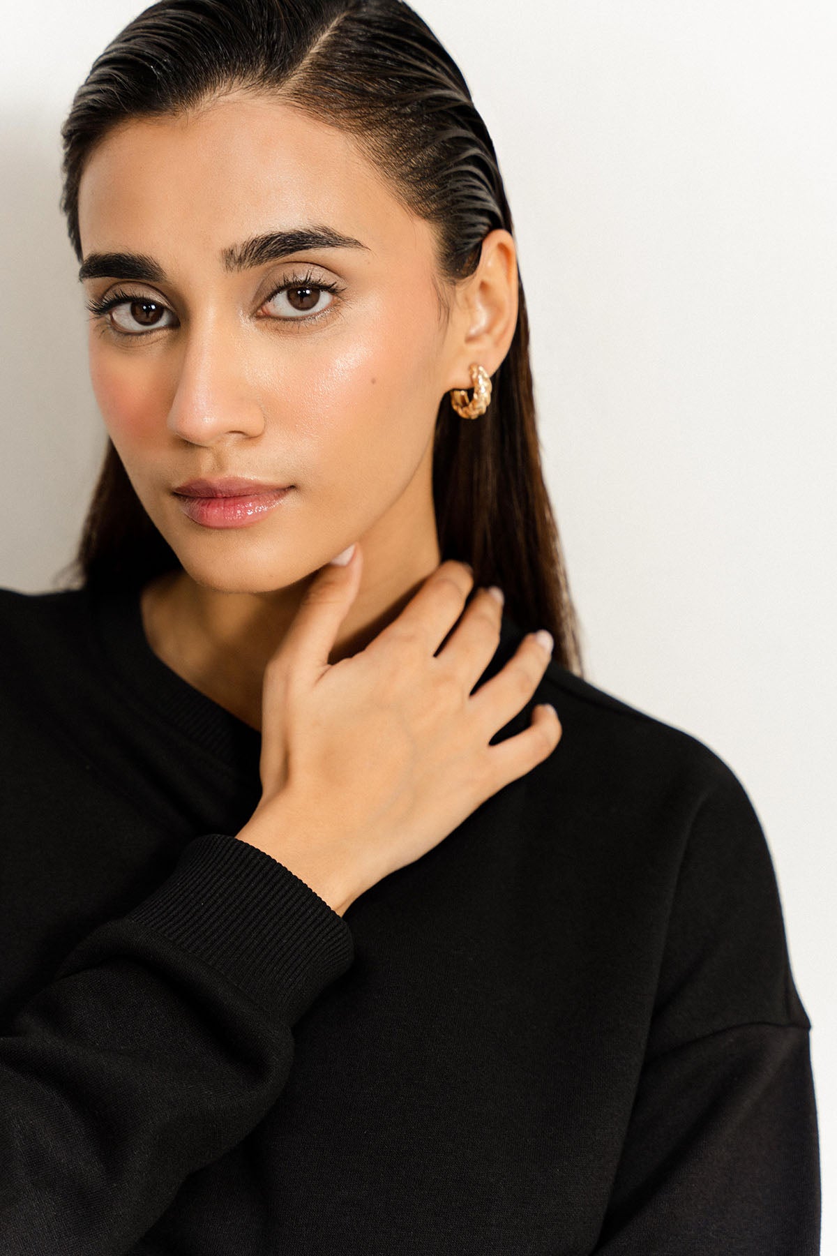DROP SHOULDER SWEAT - PIMA FLEECE