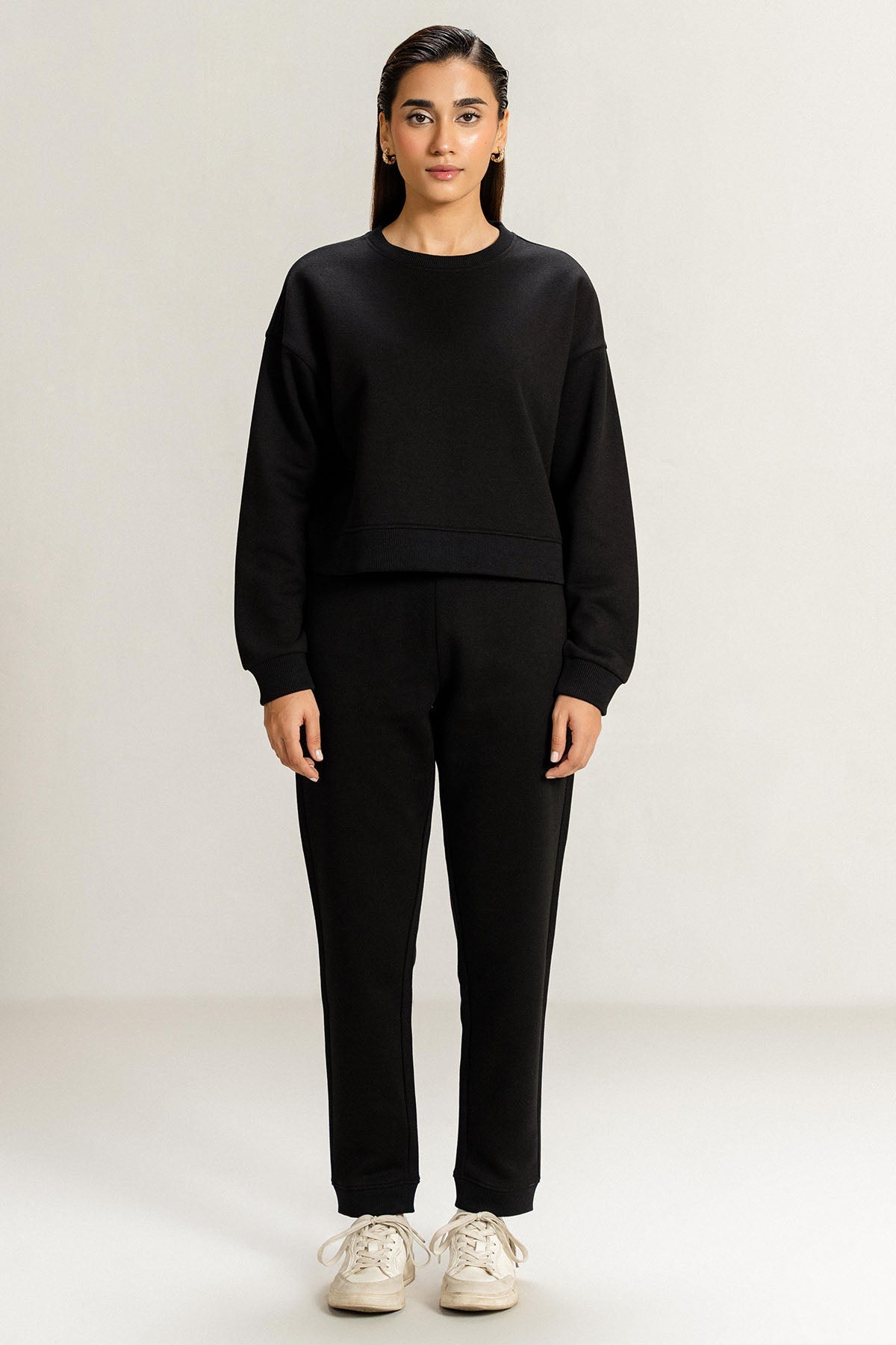DROP SHOULDER SWEAT - PIMA FLEECE