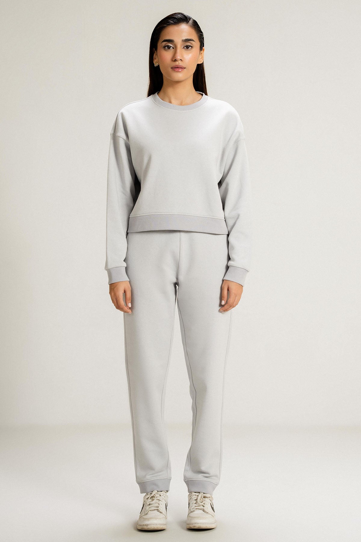 DROP SHOULDER SWEAT - PIMA FLEECE