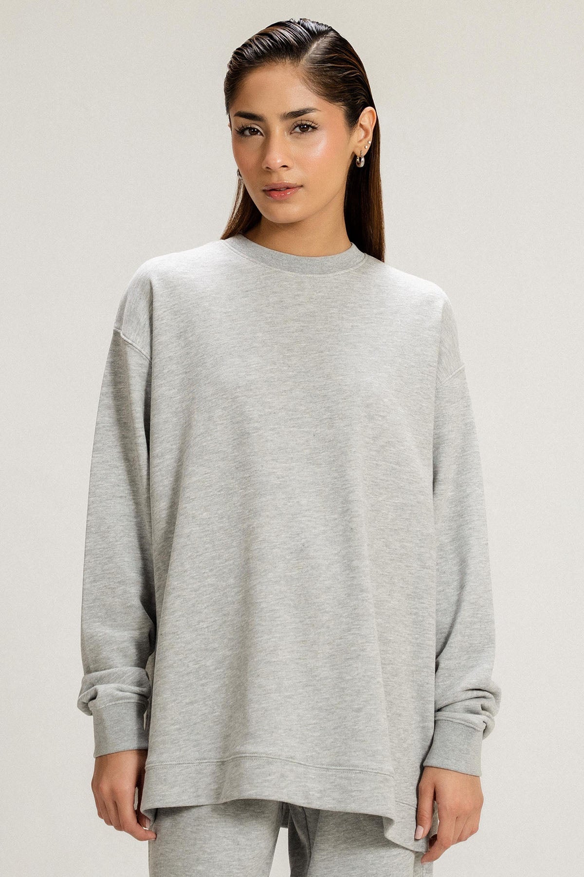 LONG SWEATSHIRT - PIMA TERRY