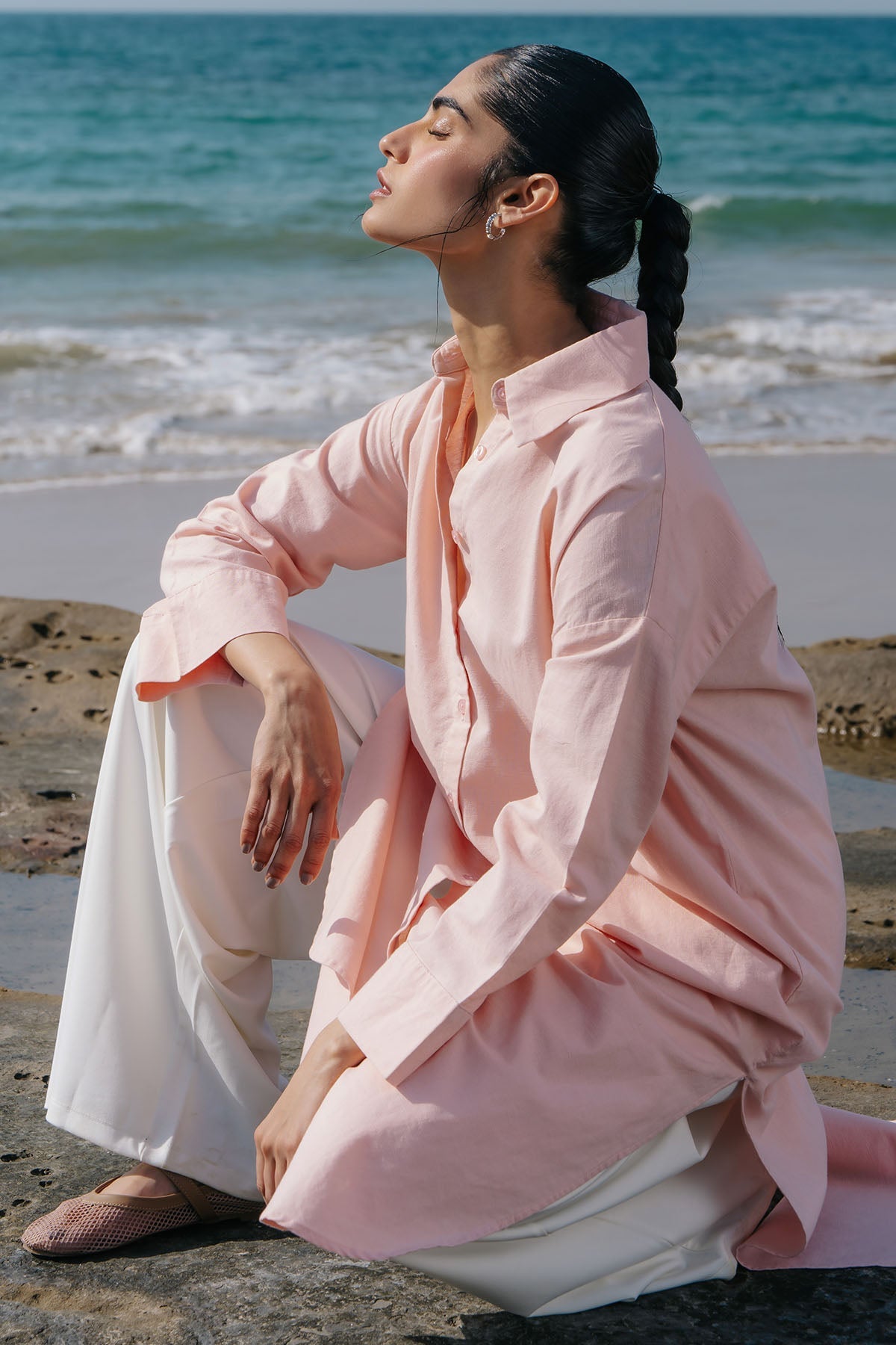 LINEN SHIRT DRESS