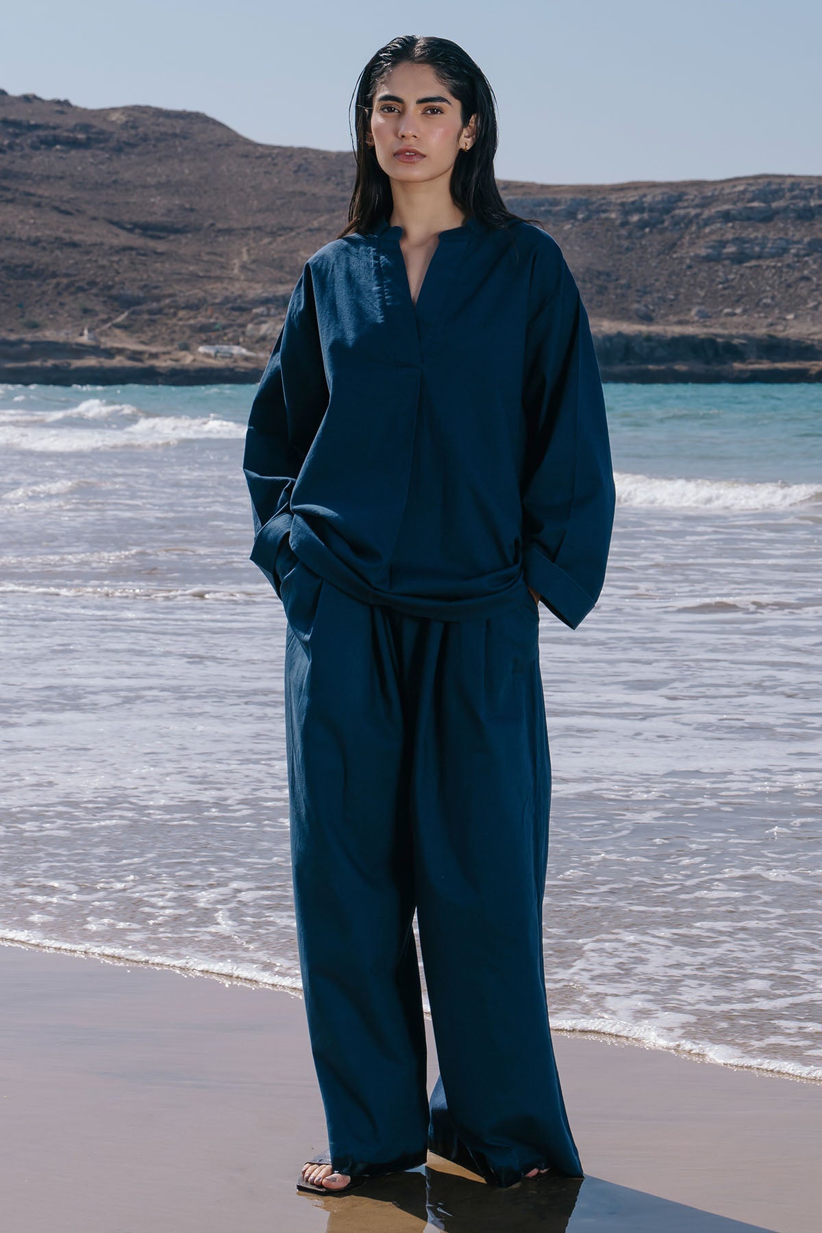 LINEN PALAZZO PANTS