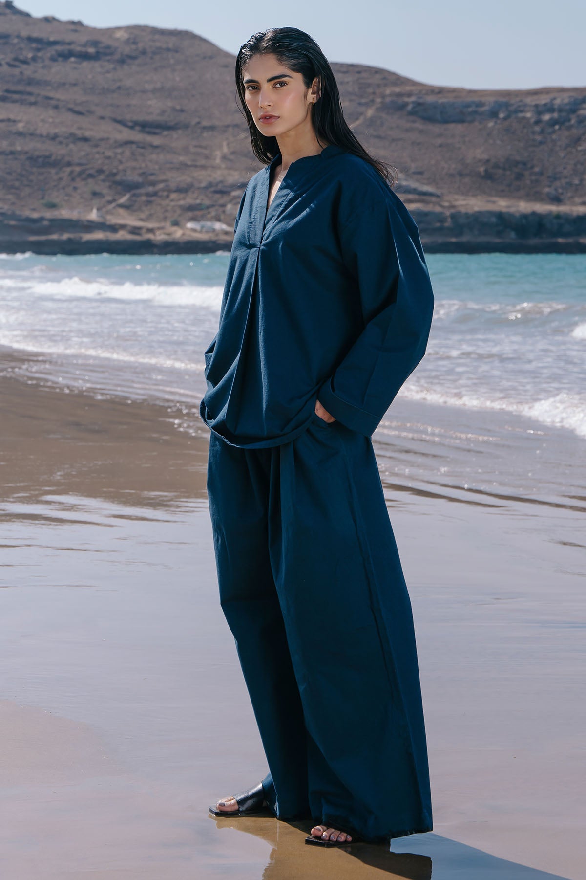 LINEN PALAZZO PANTS