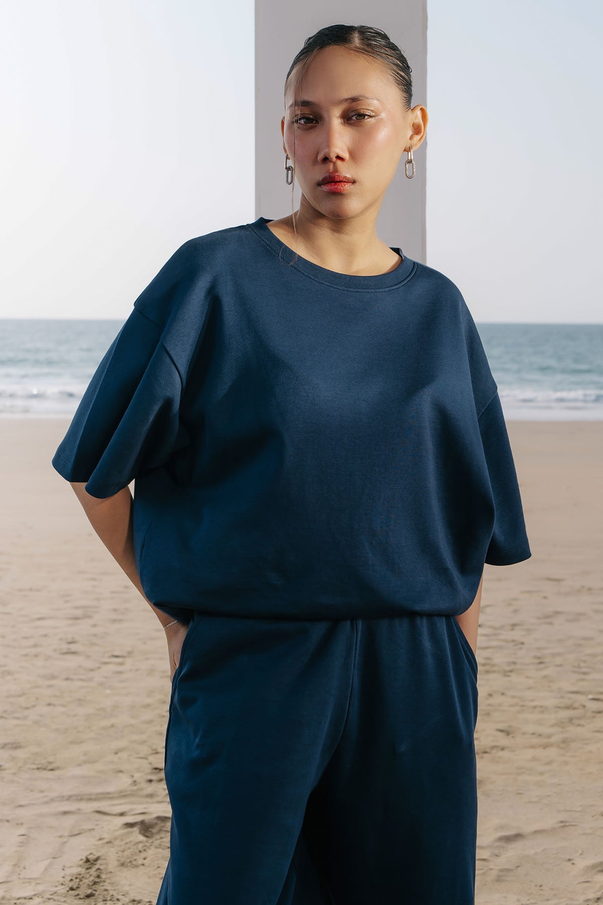 MOVE WIDE TROUSERS-DOUBLE KNIT LIGHT