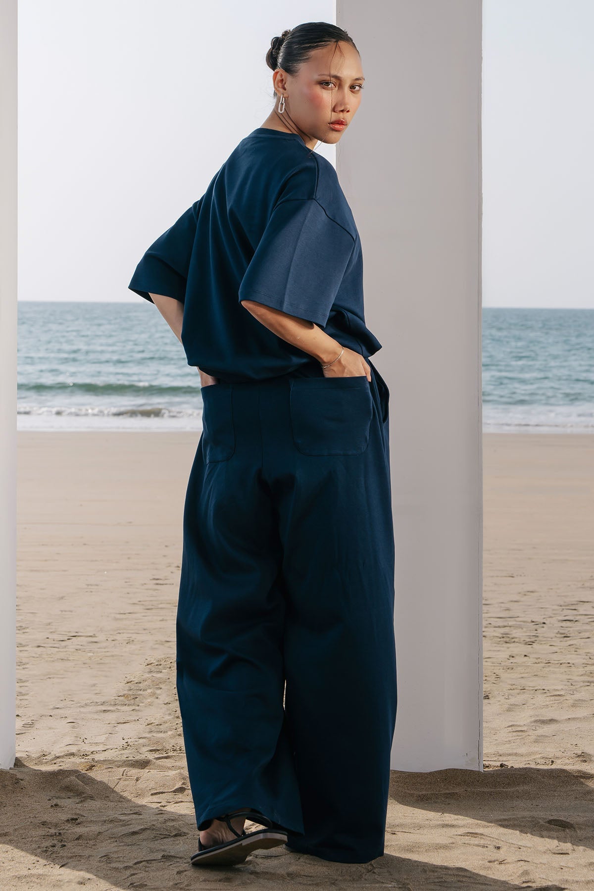 MOVE WIDE TROUSERS-DOUBLE KNIT LIGHT