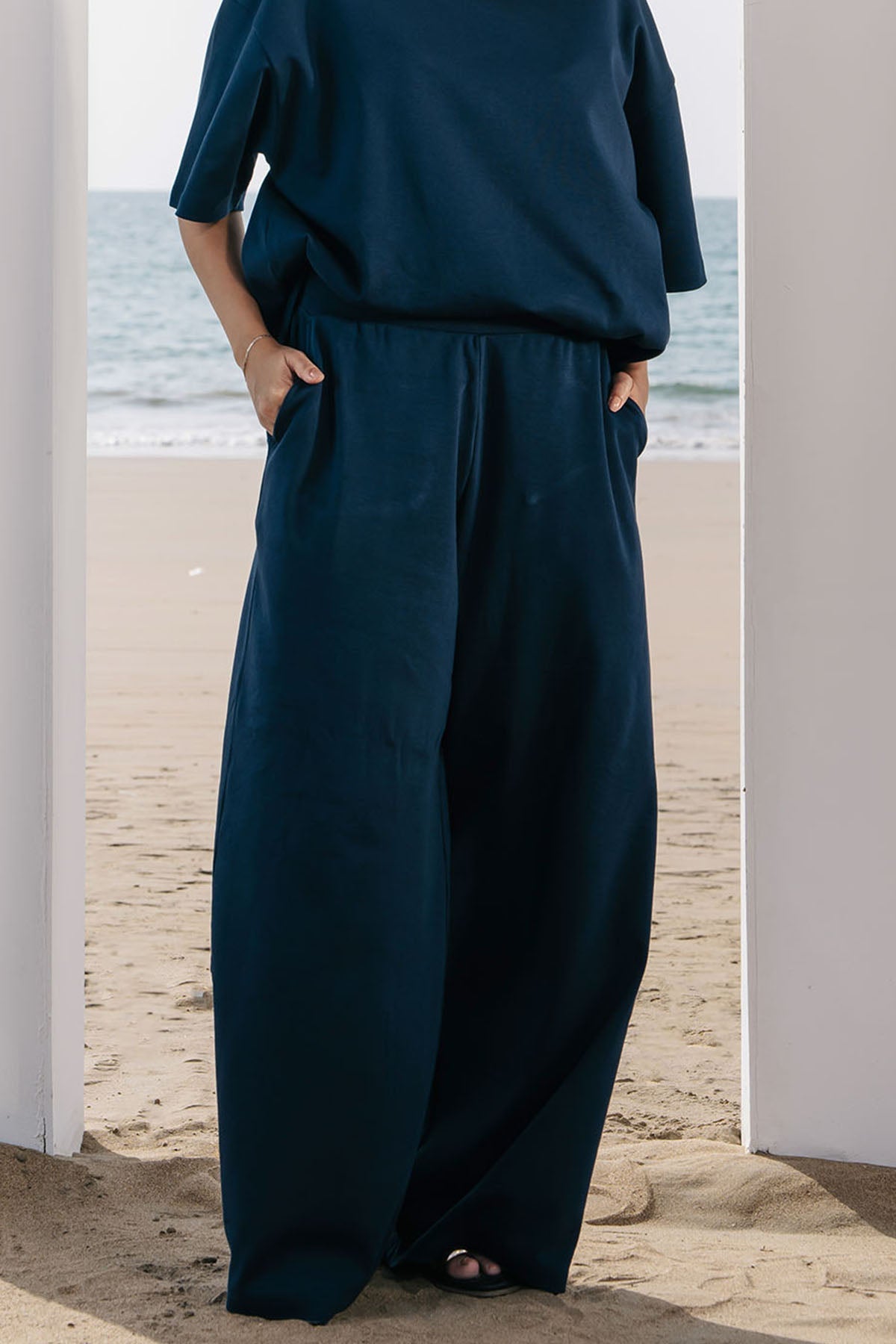 MOVE WIDE TROUSERS-DOUBLE KNIT LIGHT