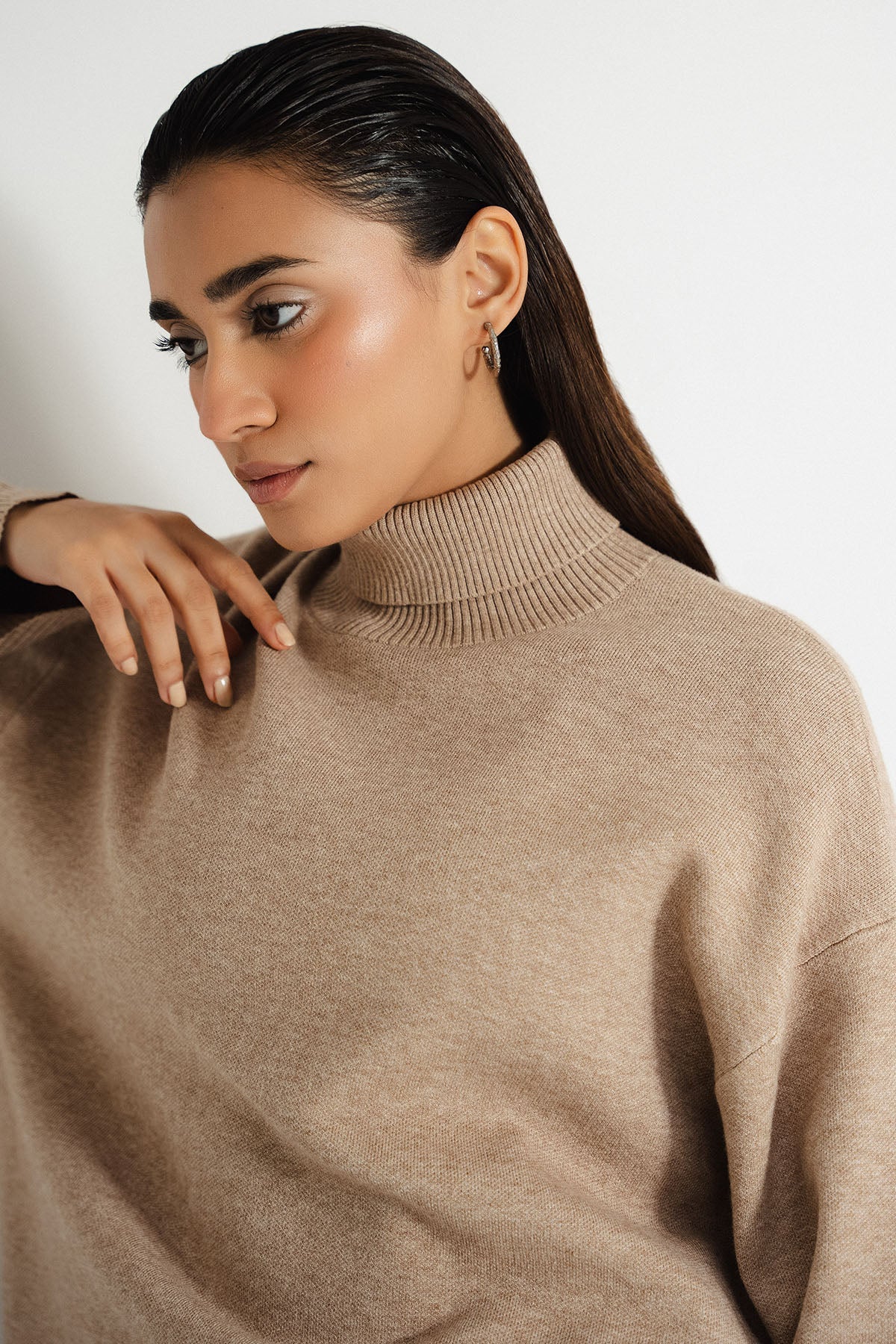 CAMEL CO-ORD SET - KNIT WEAR