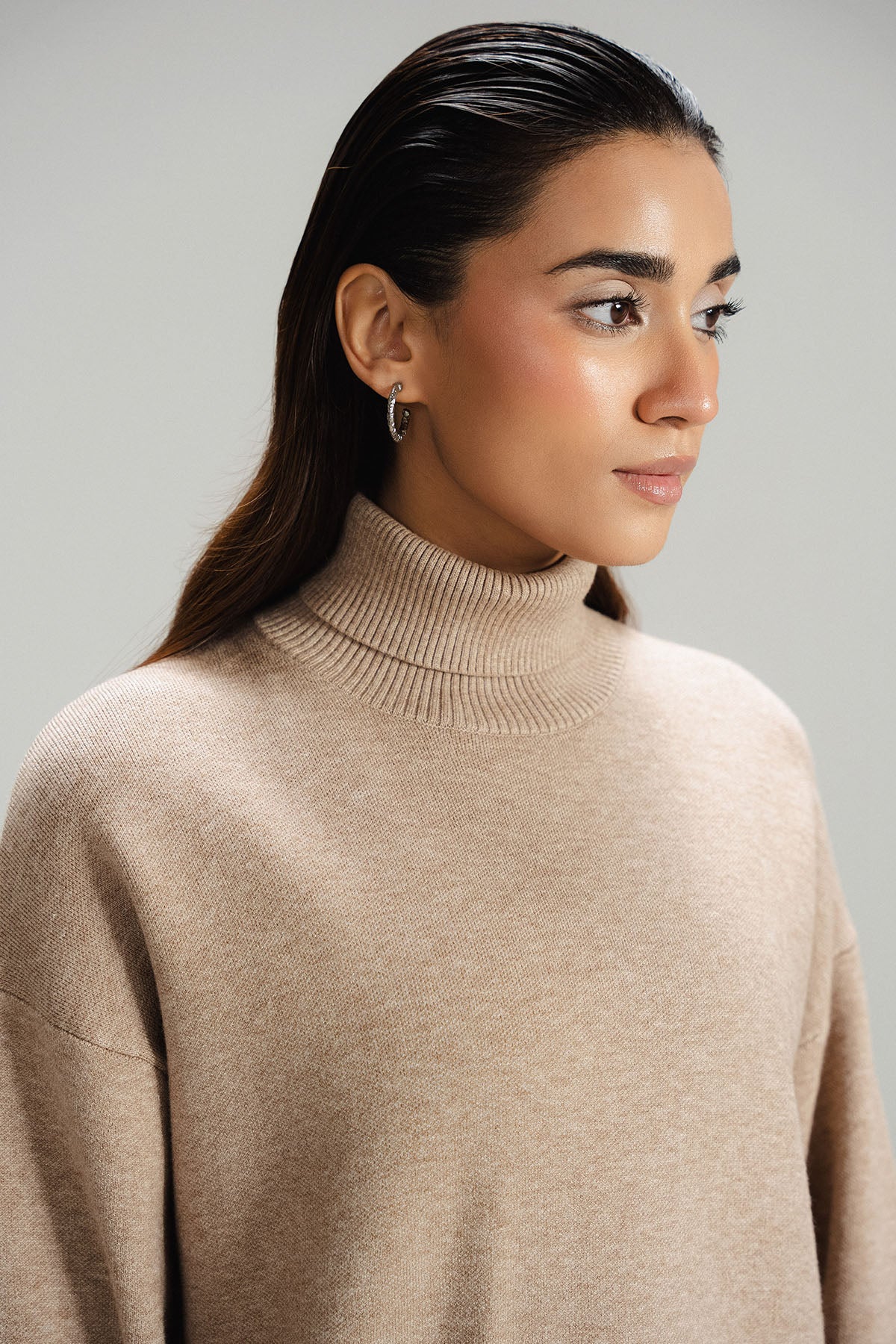 CAMEL CO-ORD SET - KNIT WEAR