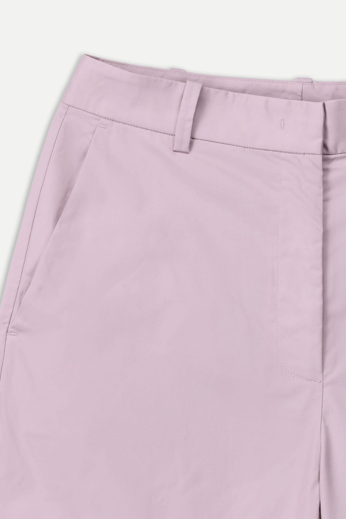 WIDE-LEG TWILL TROUSERS
