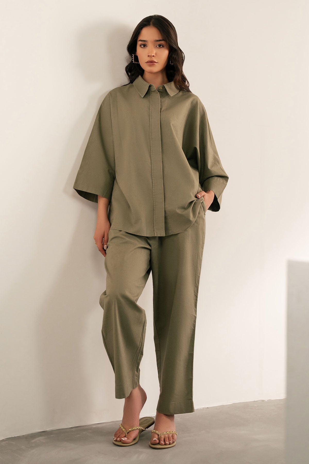RELAXED LINEN PANTS