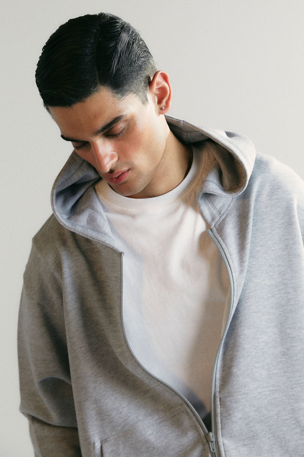 ZIP HOODIE JACKET - PIMA TERRY