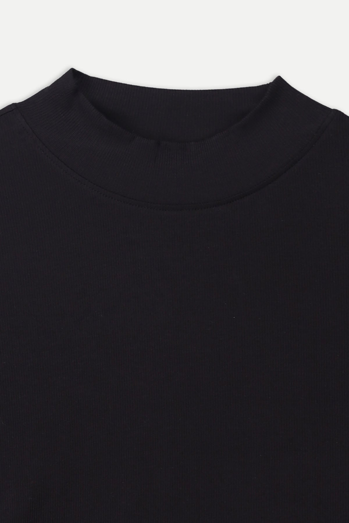 WOMEN SOFT RIB MOCK NECK