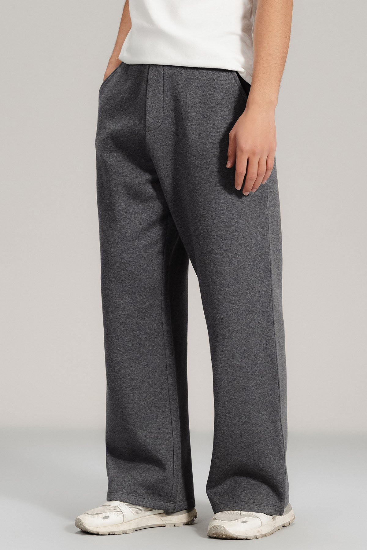 WIDE LEG PANT- PIMA FLEECE