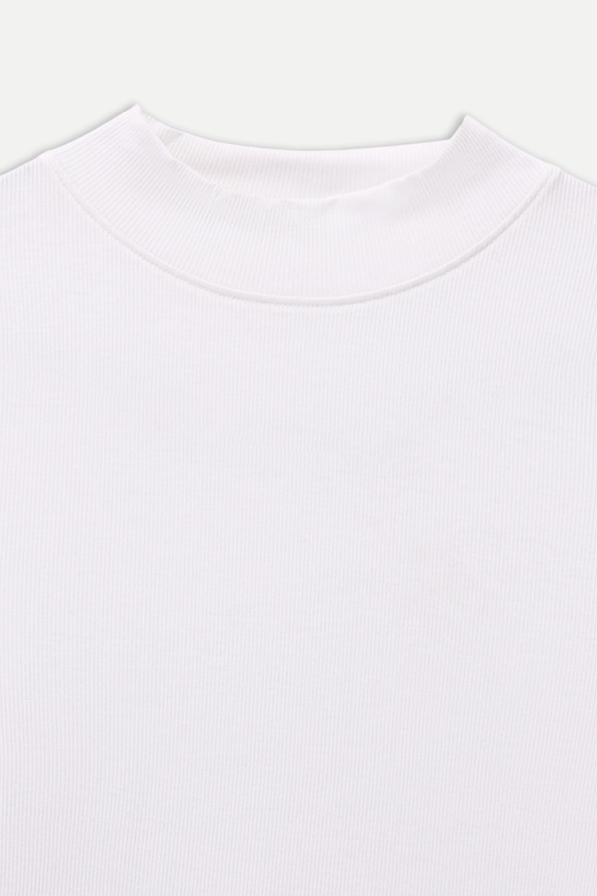 WOMEN SOFT RIB MOCK NECK