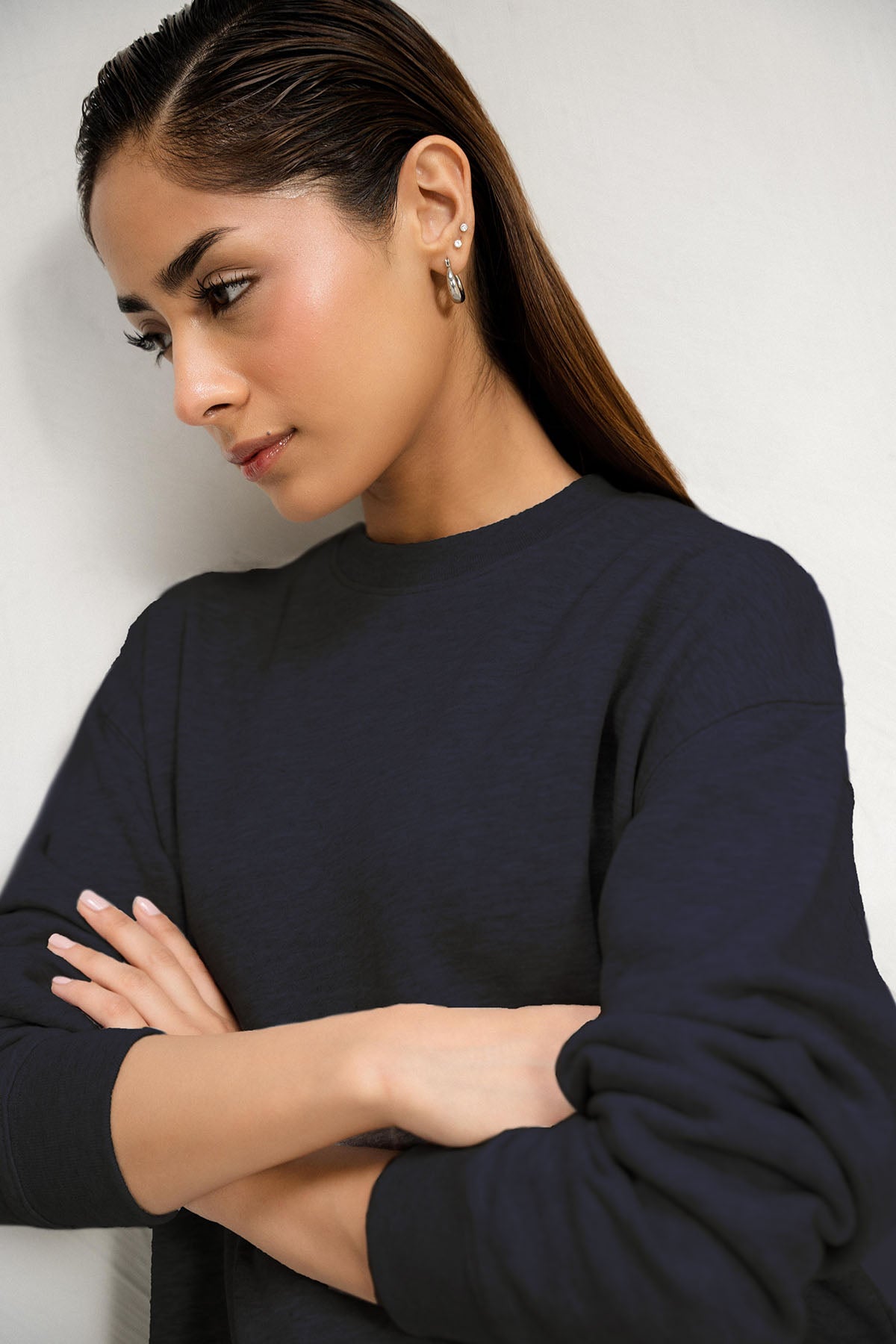 LONG SWEATSHIRT - PIMA TERRY