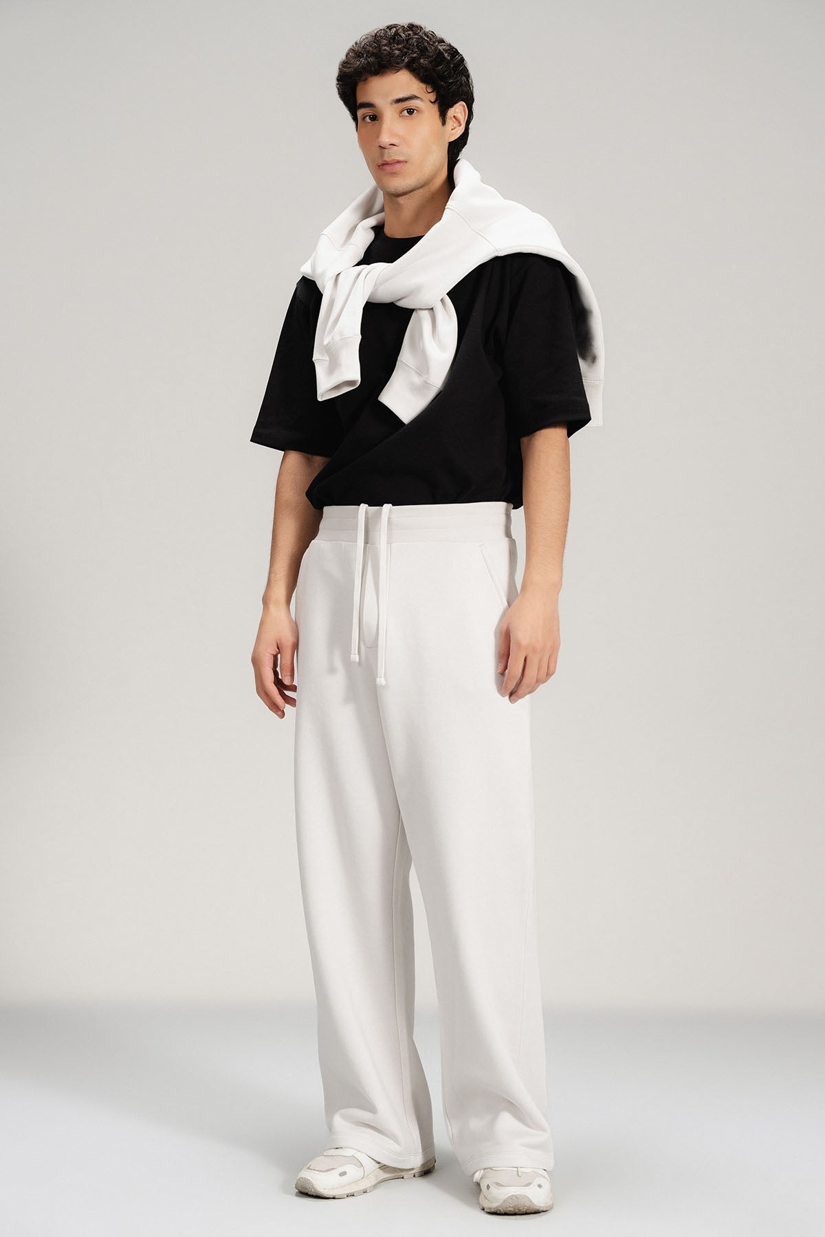 WIDE LEG PANT- PIMA FLEECE