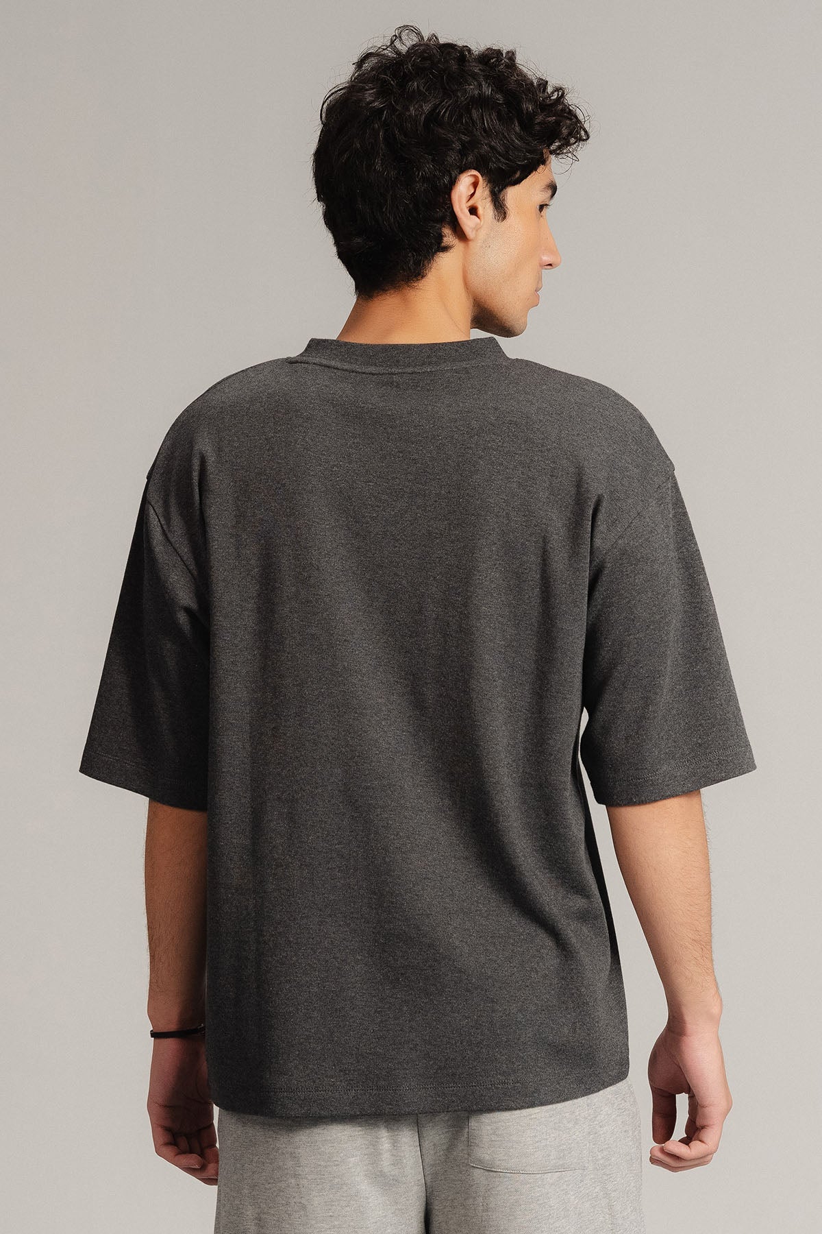 MEN OVERSIZED-DOUBLE KNIT T-SHIRT