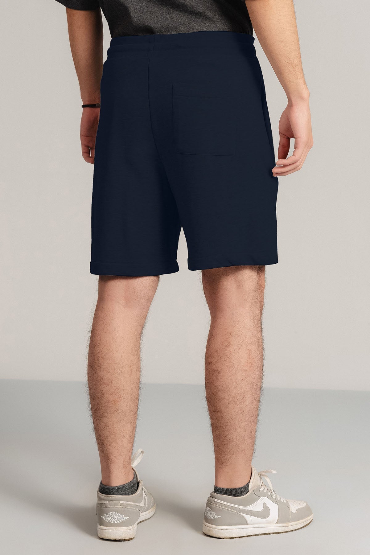 CASUAL DRAWSTRING TERRY SHORTS