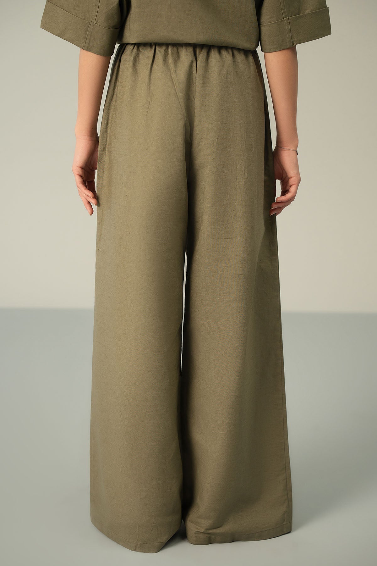 DRAW STRING LINEN TROUSERS