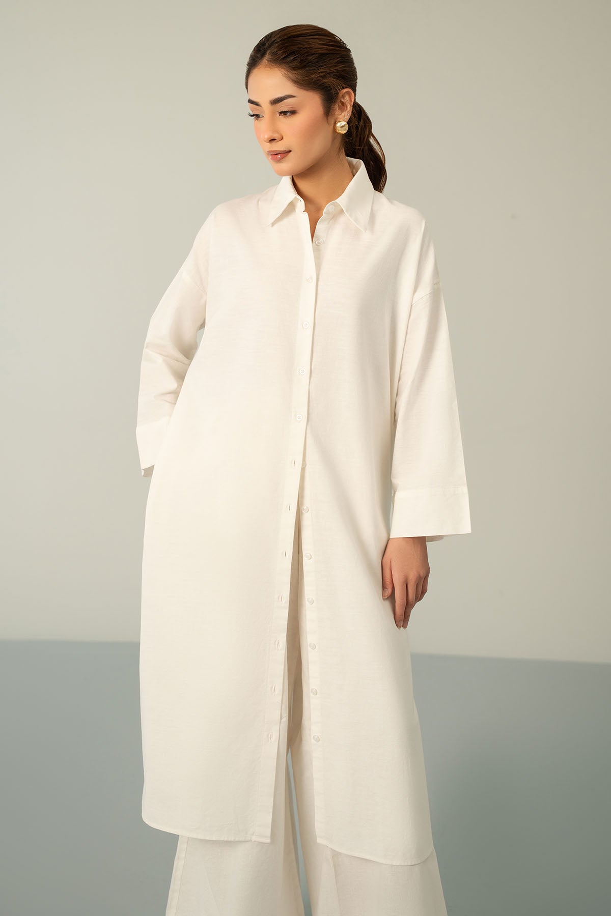 LINEN SHIRT DRESS