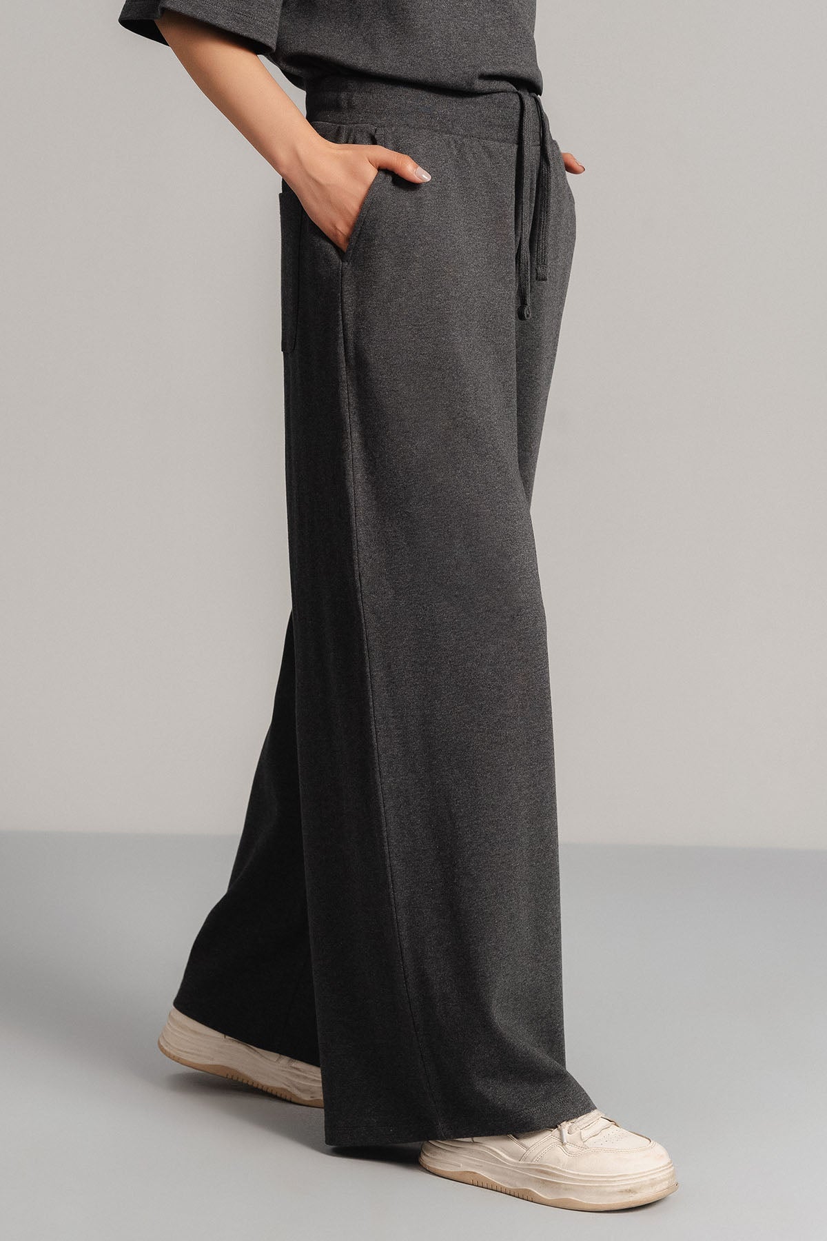 MOVE WIDE TROUSERS-DOUBLE KNIT LIGHT