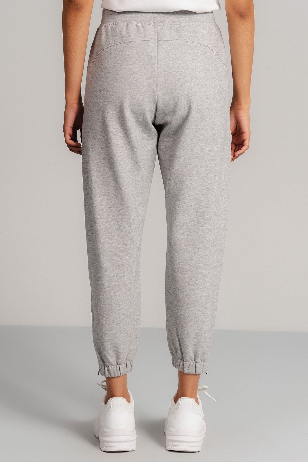CROPPED WORKOUT PANTS-FRENCH TERRY