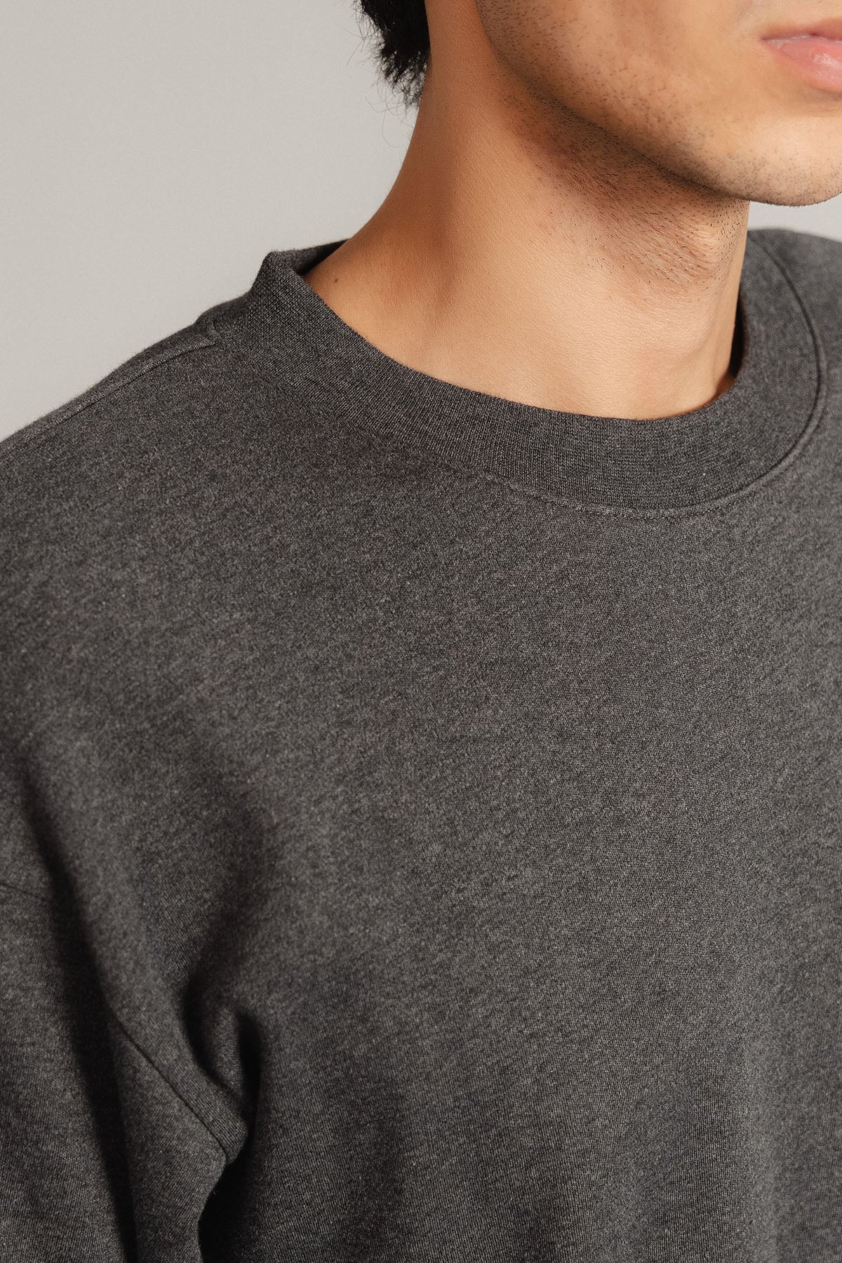 MEN OVERSIZED-DOUBLE KNIT T-SHIRT