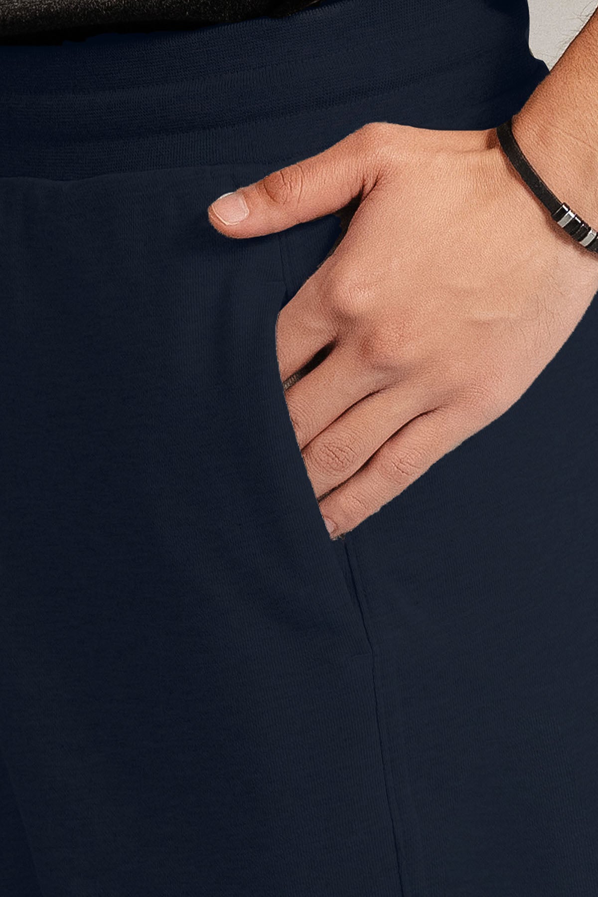 CASUAL DRAWSTRING TERRY SHORTS