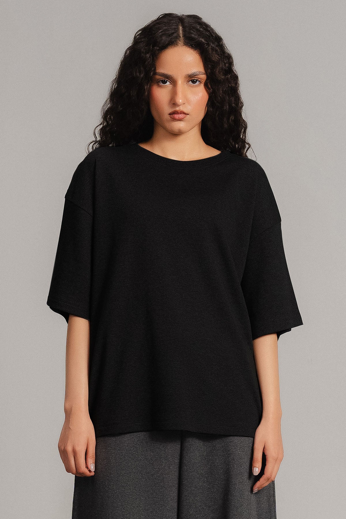 OVERSIZED - DOUBLE KNIT T-SHIRT LIGHT