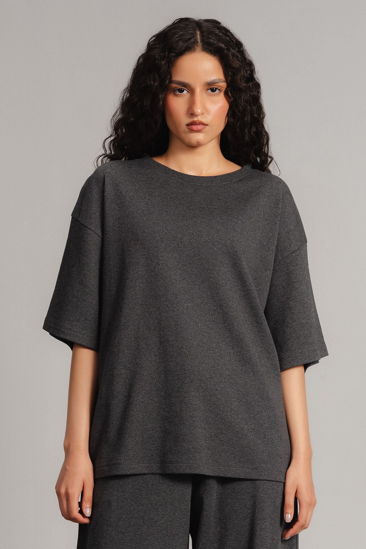 OVERSIZED - DOUBLE KNIT T-SHIRT LIGHT