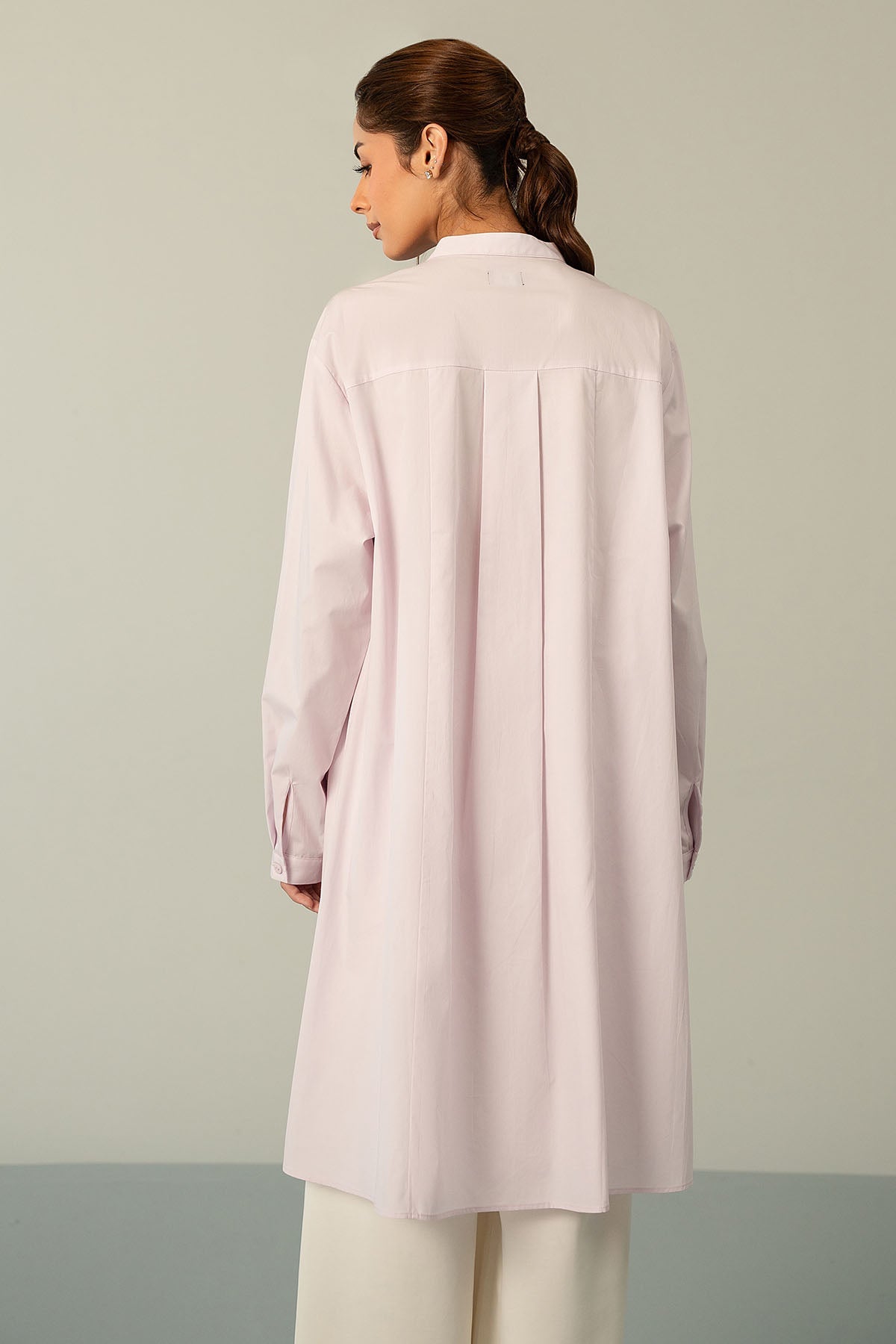 BUTTON DOWN LONG TUNIC