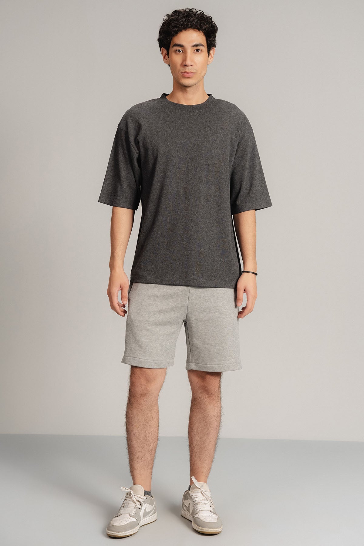 CASUAL DRAWSTRING TERRY SHORTS