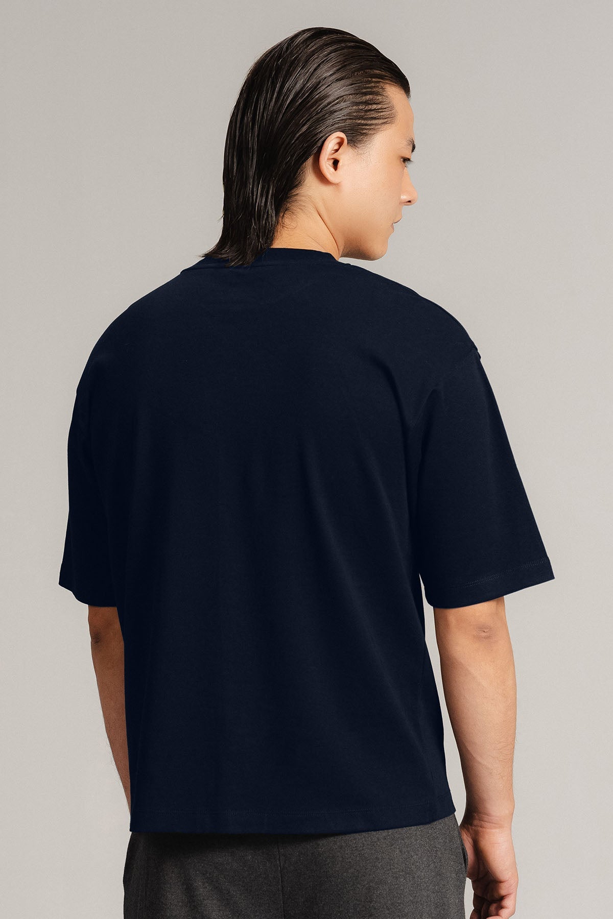 MEN OVERSIZED-DOUBLE KNIT T-SHIRT