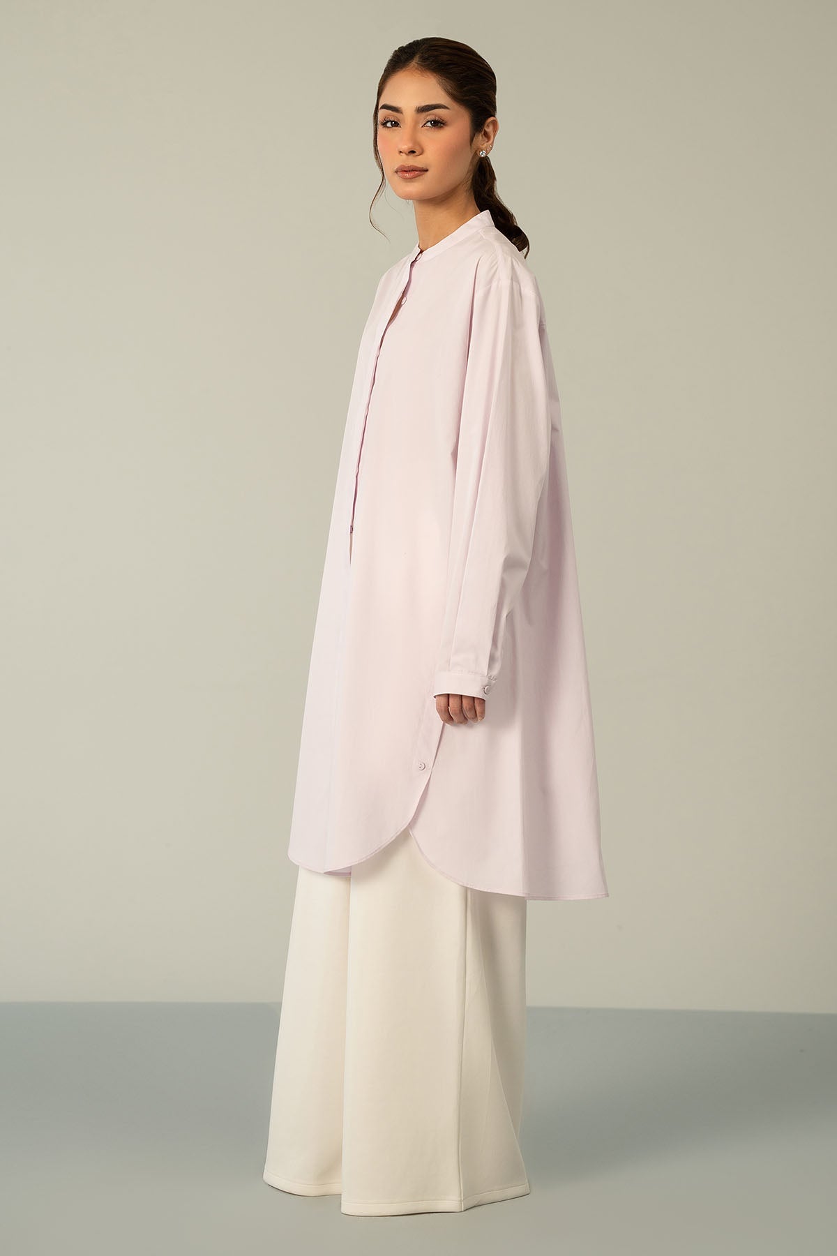 BUTTON DOWN LONG TUNIC