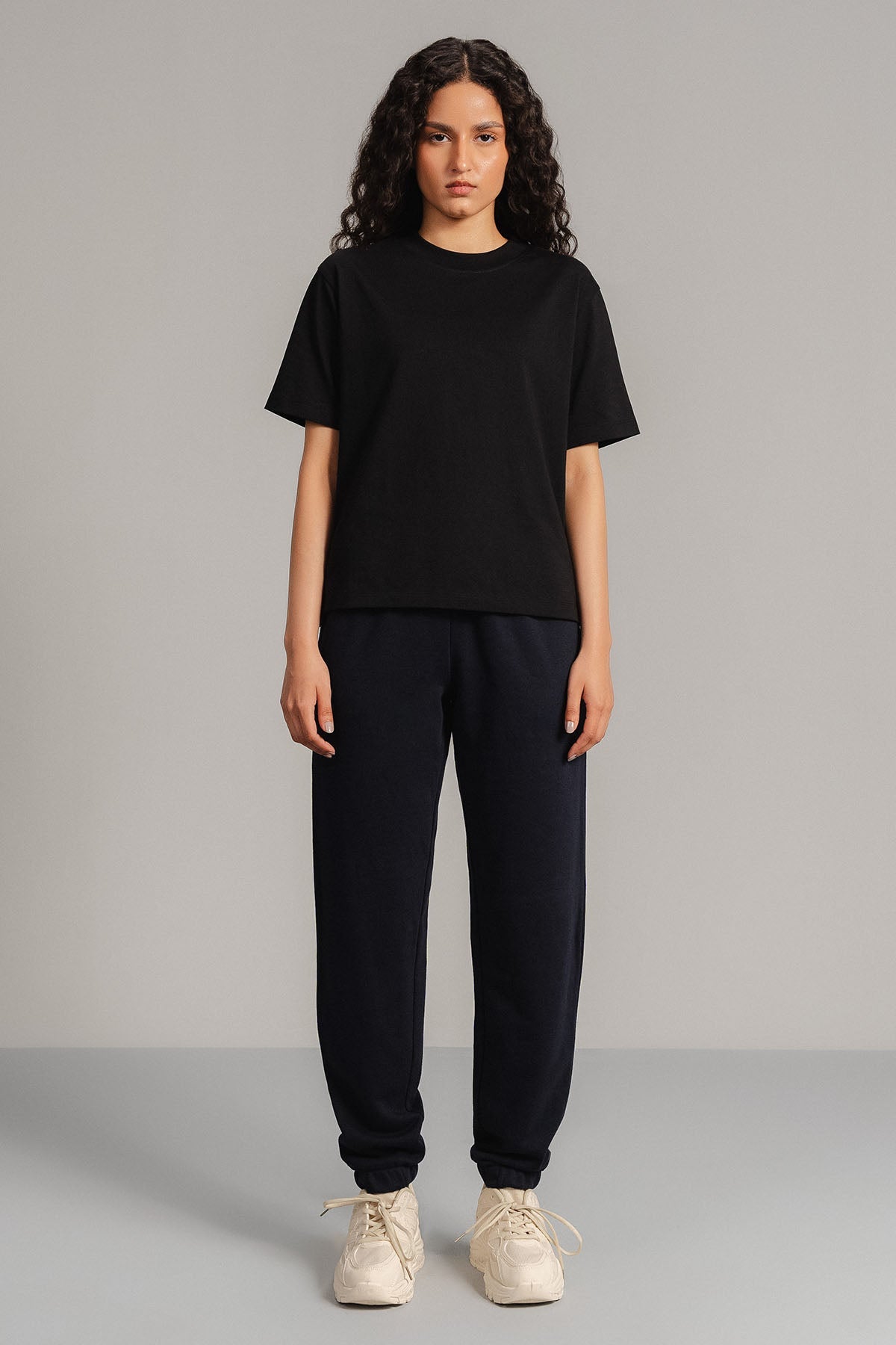 BASIC CROPPED JOGGERS-FRENCH TERRY