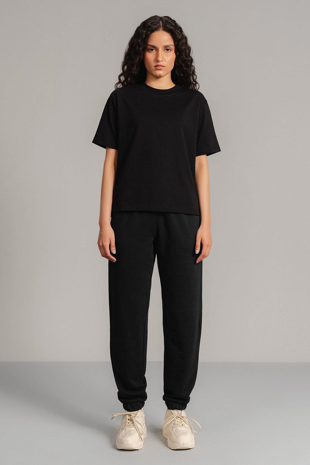 BASIC CROPPED JOGGERS-FRENCH TERRY