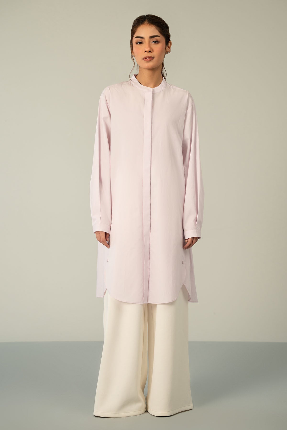 BUTTON DOWN LONG TUNIC