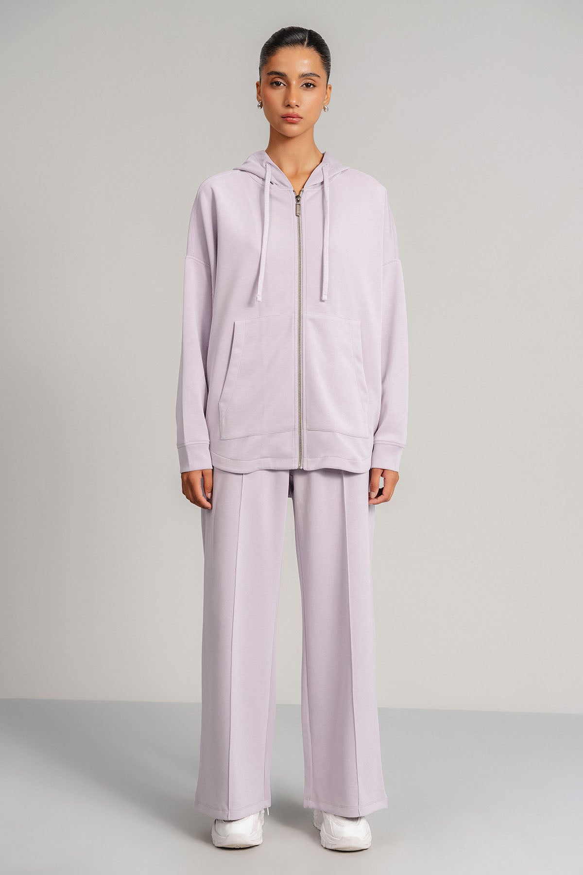 PLEATED WIDE TROUSER CLOUDLUX LIGHT