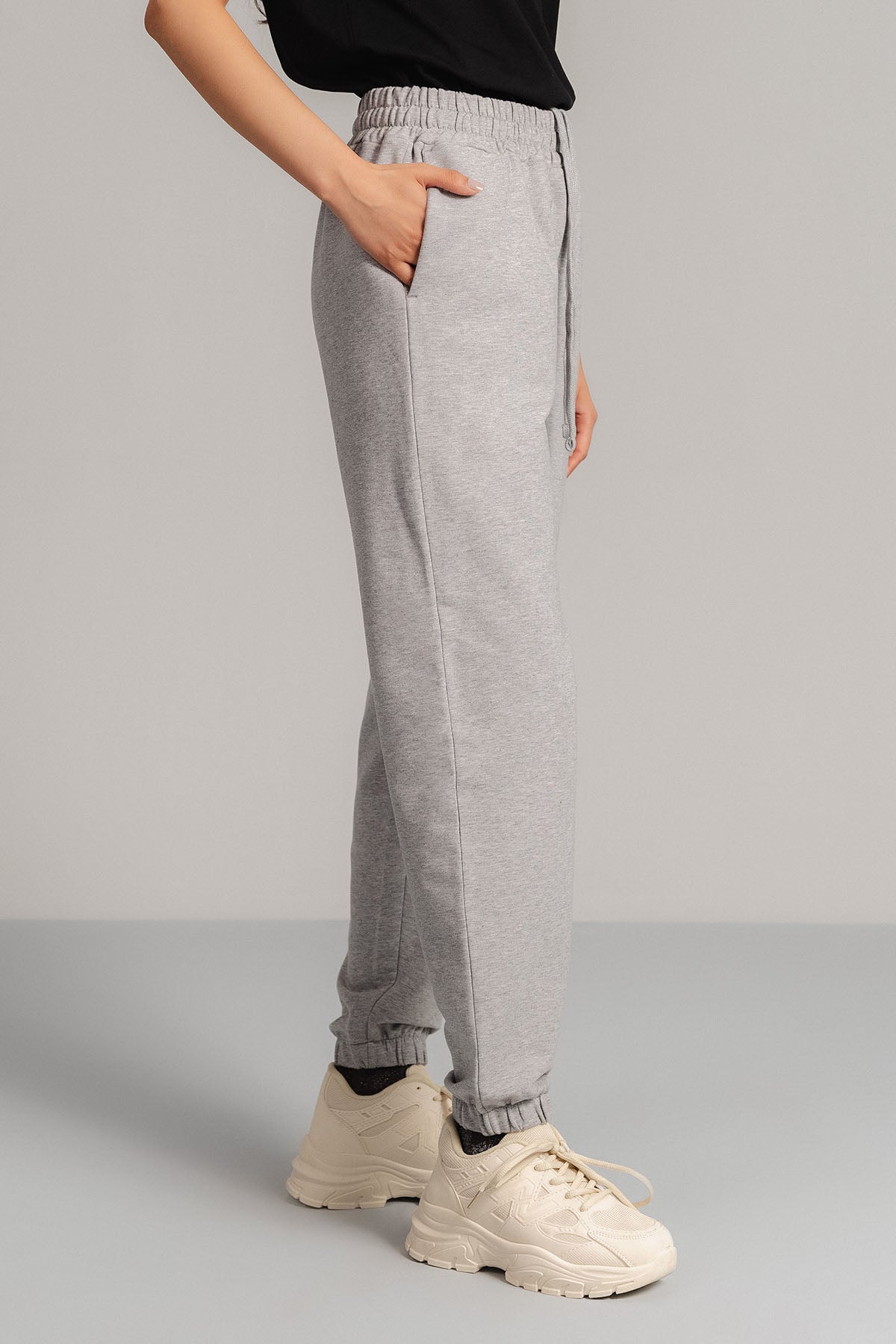 BASIC CROPPED JOGGERS - FRENCH TERRY