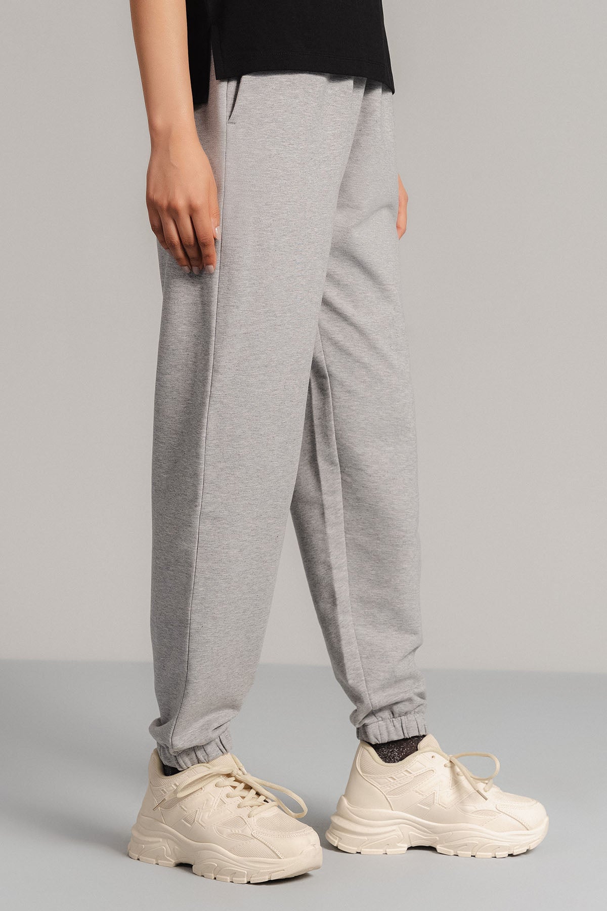 BASIC CROPPED JOGGERS - FRENCH TERRY