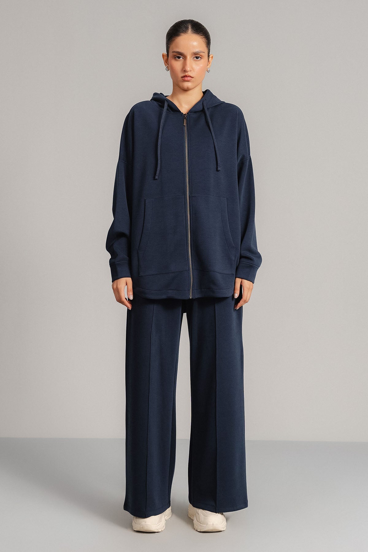 PLEATED WIDE TROUSER CLOUDLUX LIGHT