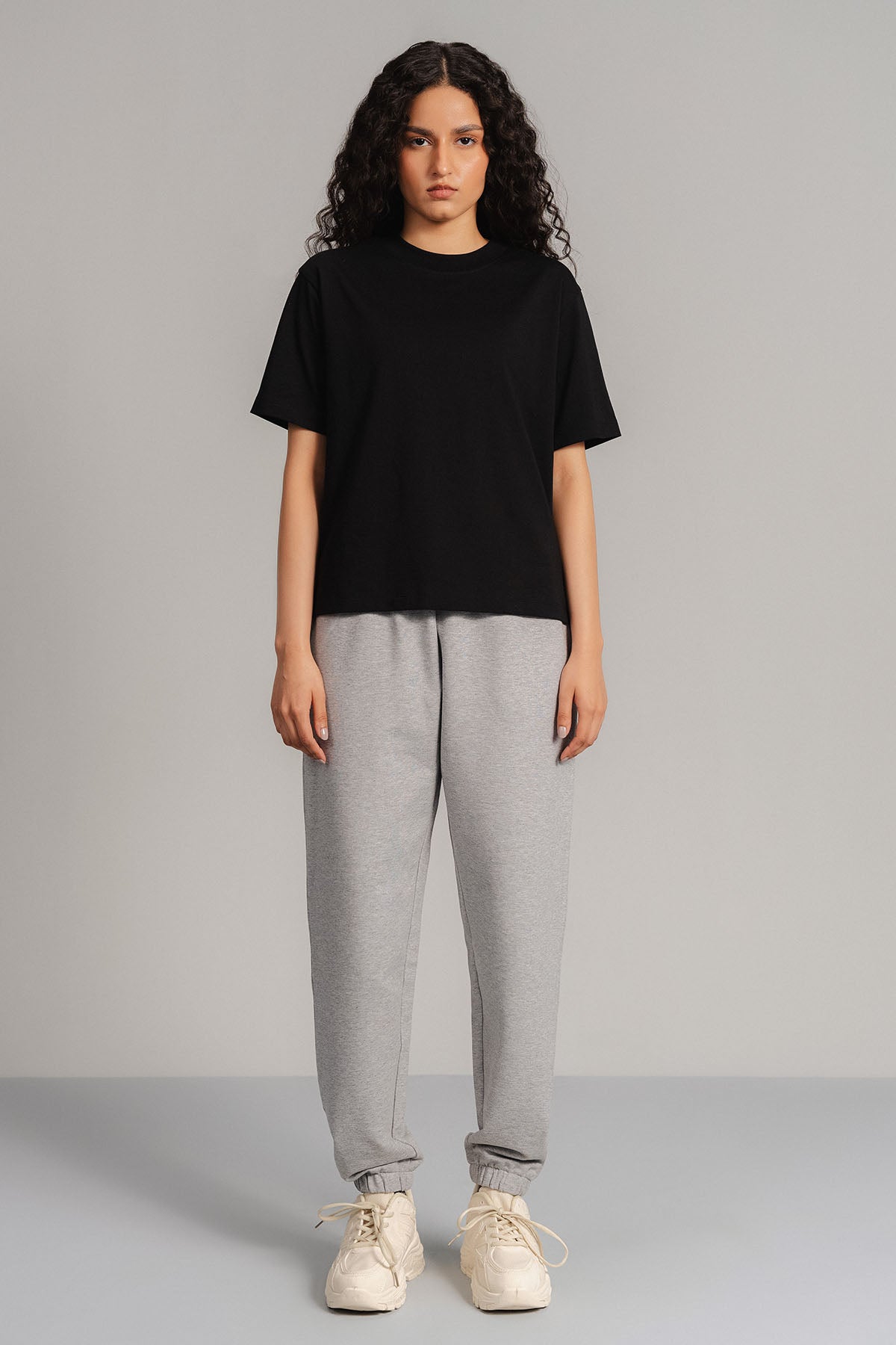 BASIC CROPPED JOGGERS - FRENCH TERRY