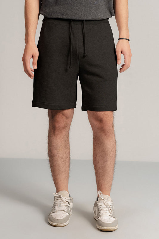 CASUAL DRAWSTRING TERRY SHORTS